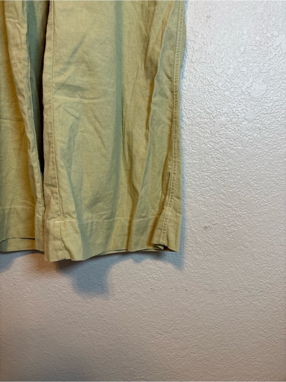 BDG Olive Five-Pocket Linen Pants Urban Outfitters Olive Green - Picture 4 of 11
